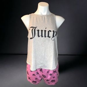 LIKE NEW Juicy Couture Juicy Tank top & Shorts Pajama Set, Large